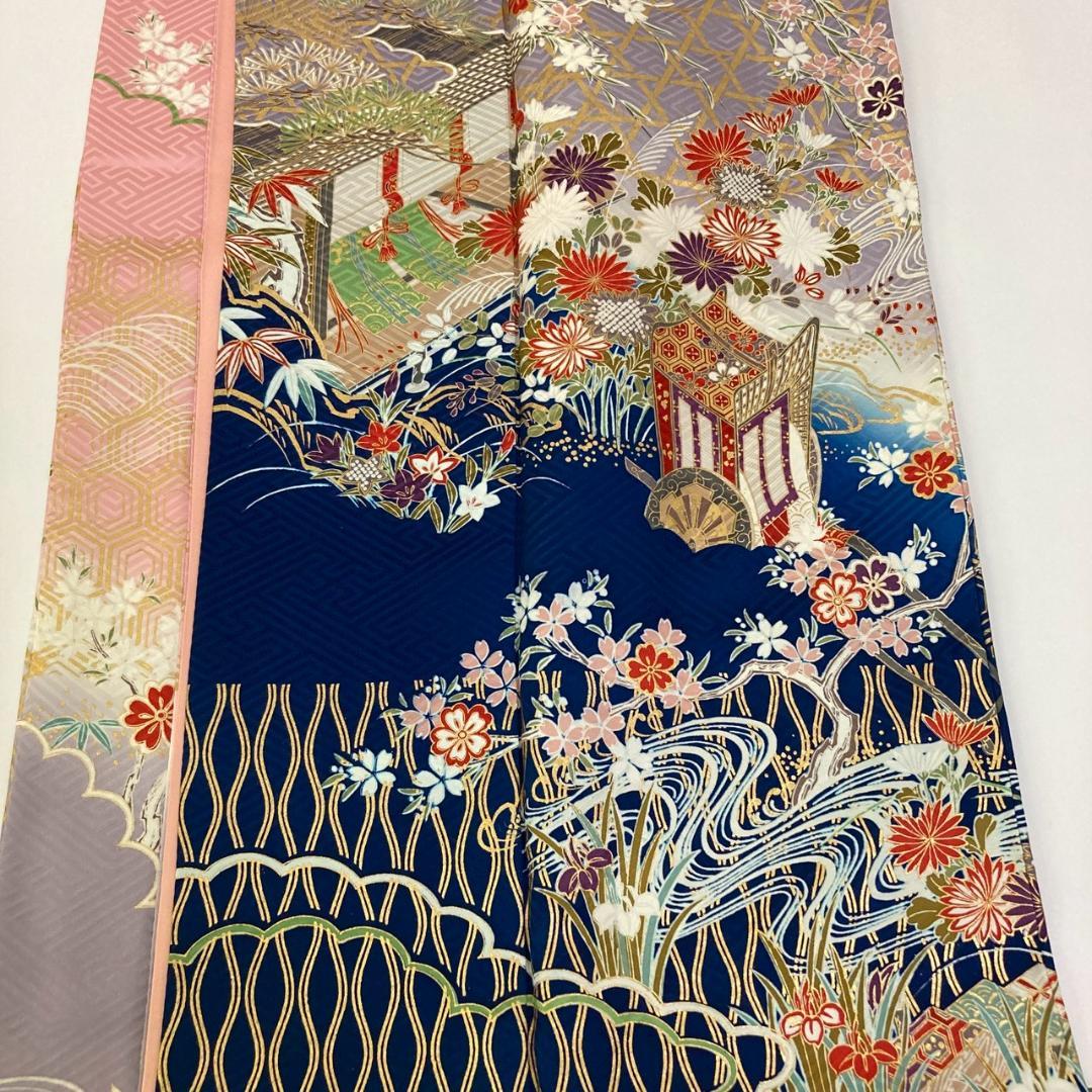 OWL70 振袖 7枚 着物まとめ売り 着用 リメイク 大量セット