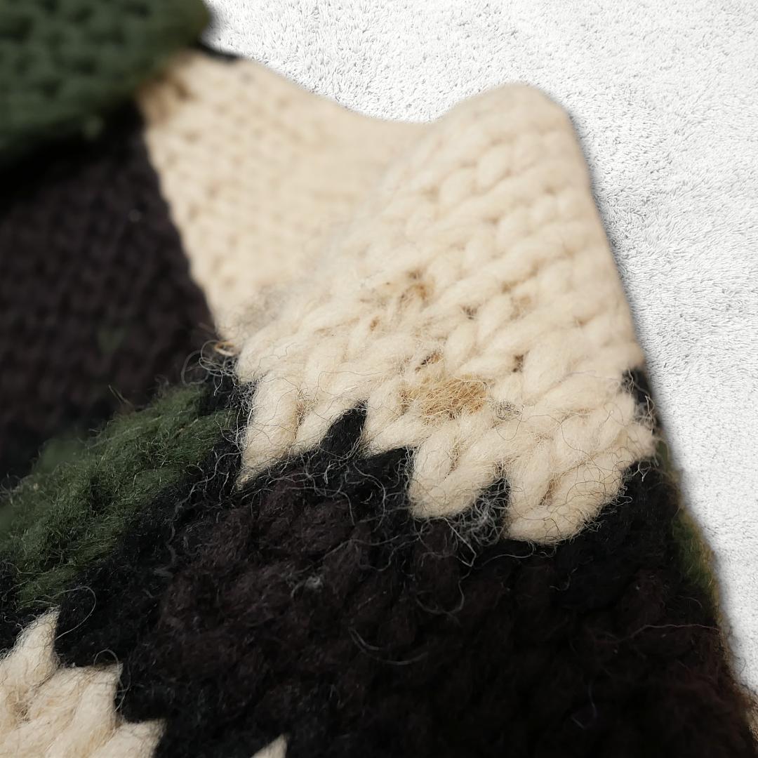 高級【カナタ】カウチンセーター XL相当 カモフラ迷彩 カナダ製 Kanata