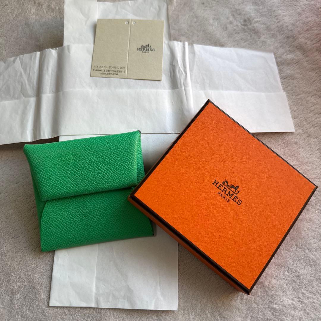 最終価格にしました！ HERMES ケース　バスティア緑