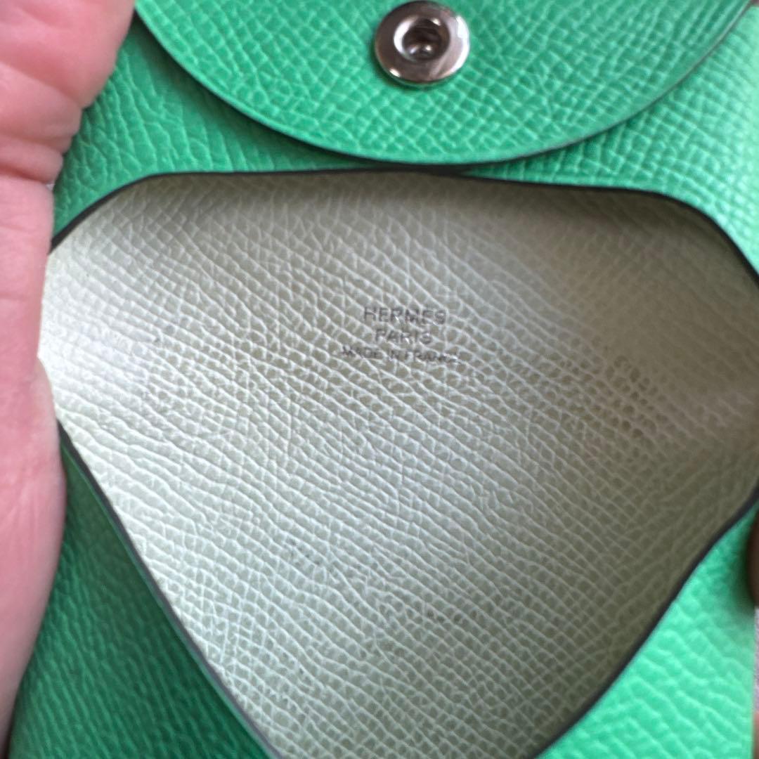 最終価格にしました！ HERMES ケース　バスティア緑