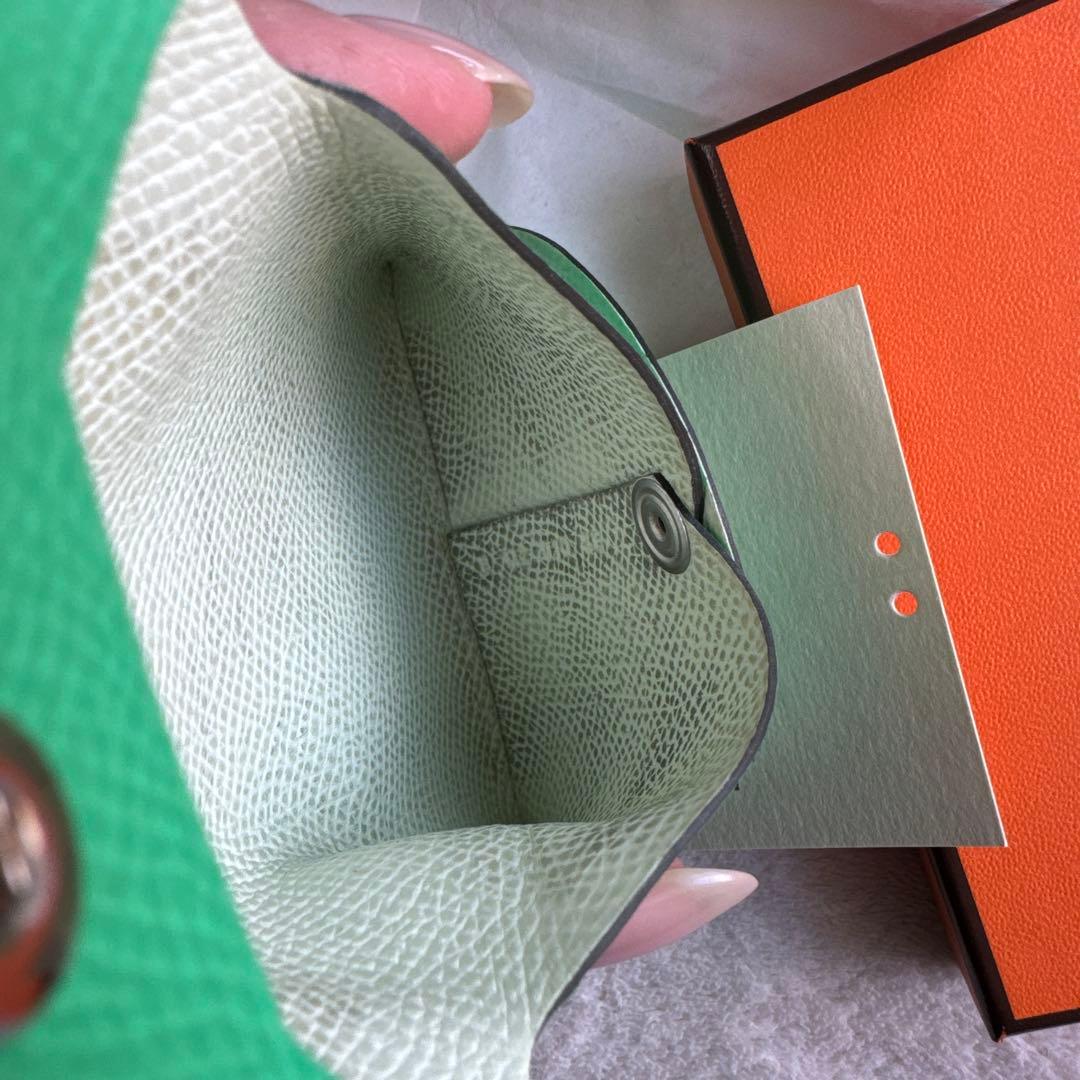 最終価格にしました！ HERMES ケース　バスティア緑