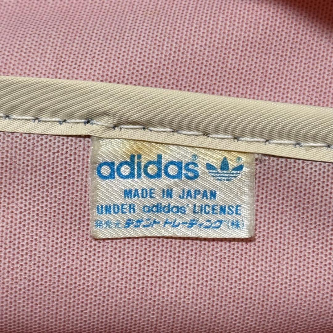 【old adidas】y2k 80sスクールバッグ ボストン　デサント期　赤紺