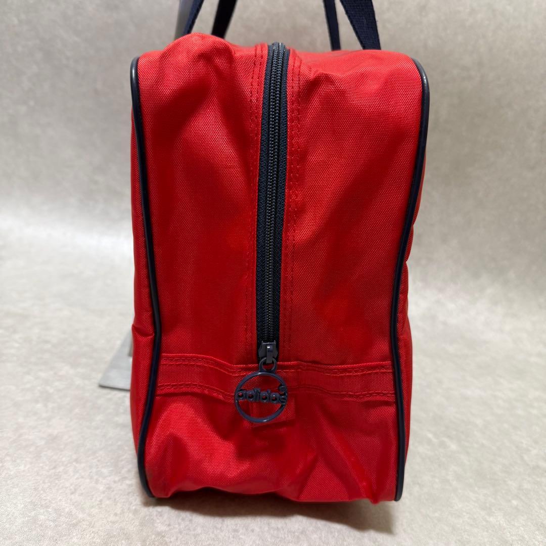 【old adidas】y2k 80sスクールバッグ ボストン　デサント期　赤紺