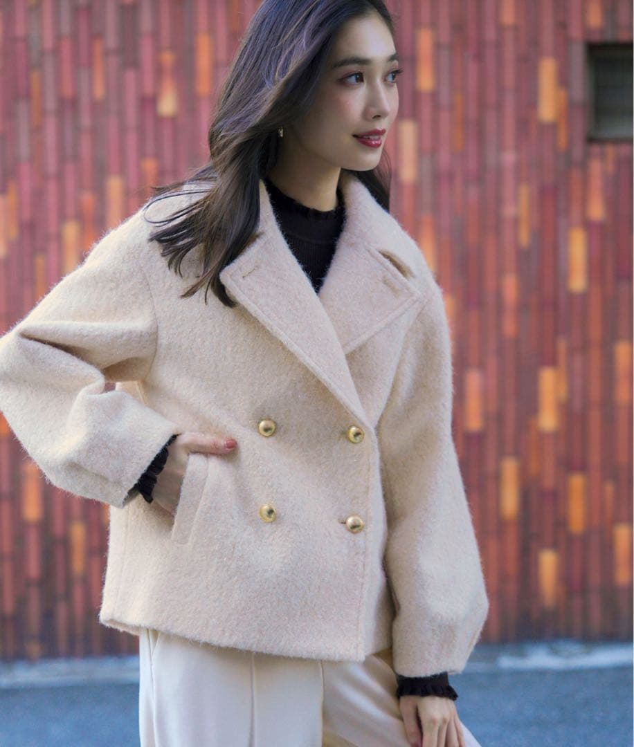 【2WAY】ブークレーシャギーラメ アウター