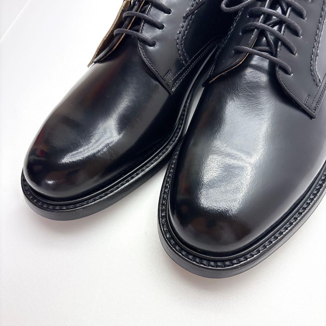 未使用　リーガル　２５０４　プレーントゥ　ガラスレザー　外羽根　25.5