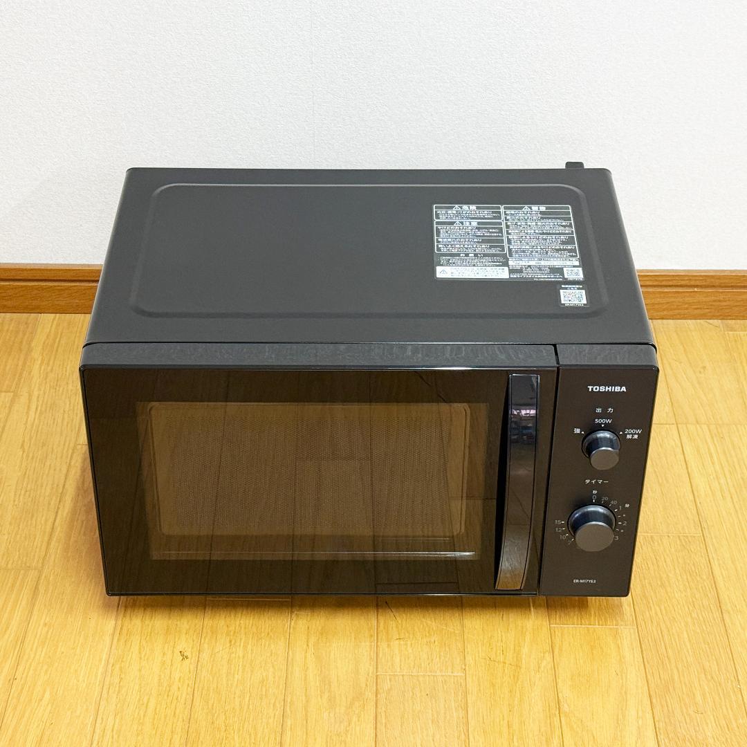 美品 東芝 電子レンジ TOSHIBA ER-M17YE3(K) 2023年製