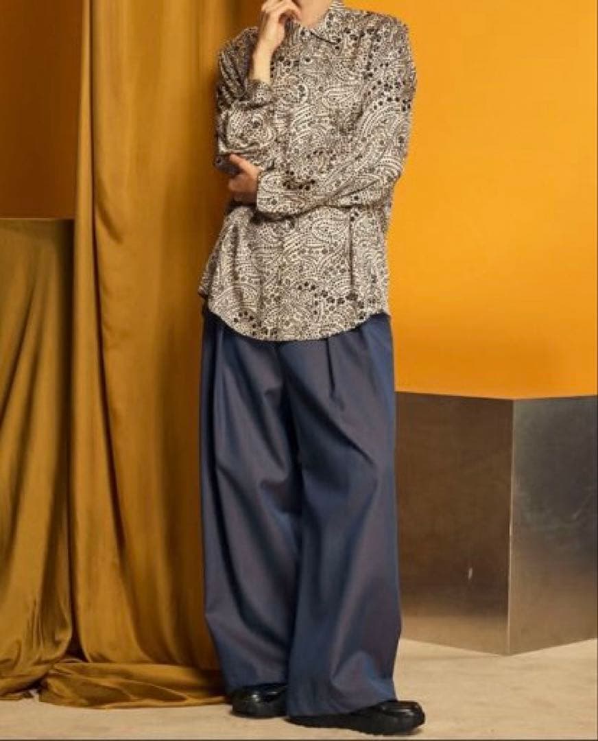 メゾンスペシャル　2タックワイドスラックス