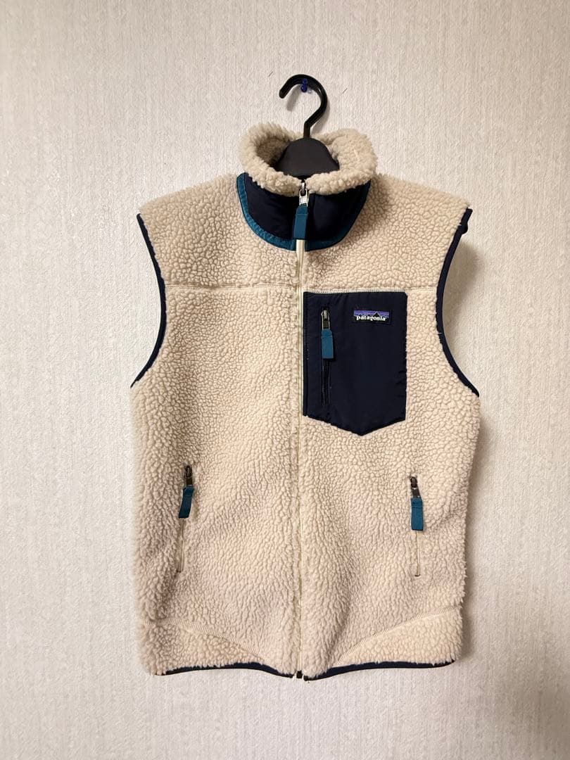 patagonia レトロX クリーム/ネイビー