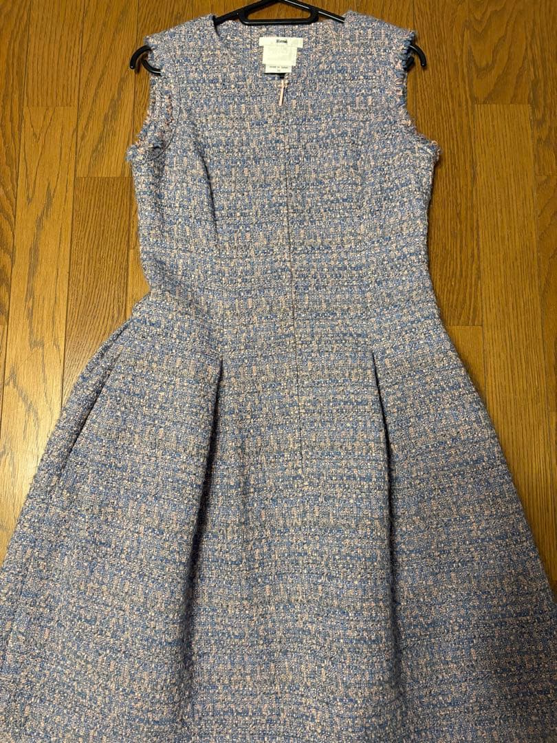 ルネ rene 美品ピンク×ブルー限定ワンピース❣️サイズ36
