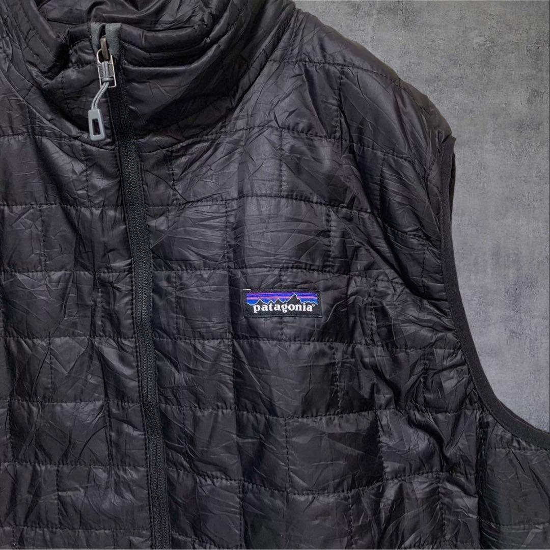 【w887】Patagonia ナノパフ ベスト プリマロフト ブラック テック