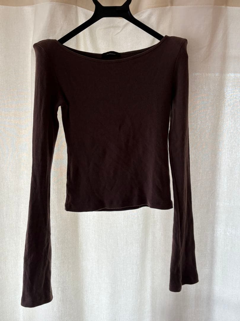 Ans Dotsloevnerダークブラウン 長袖カットソー