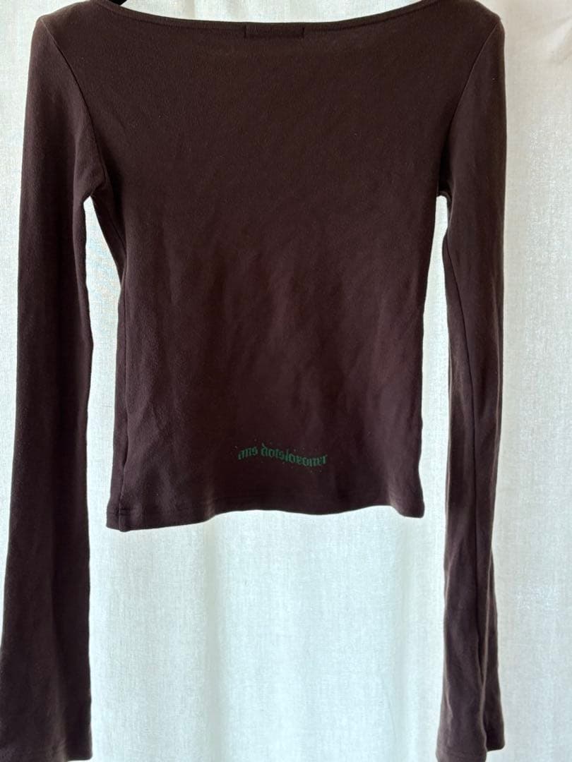 Ans Dotsloevnerダークブラウン 長袖カットソー
