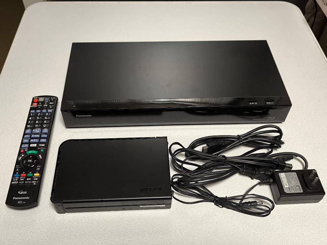 [中古]Panasonic DMR-BRX2020 ＋ 外付HDD 2TB