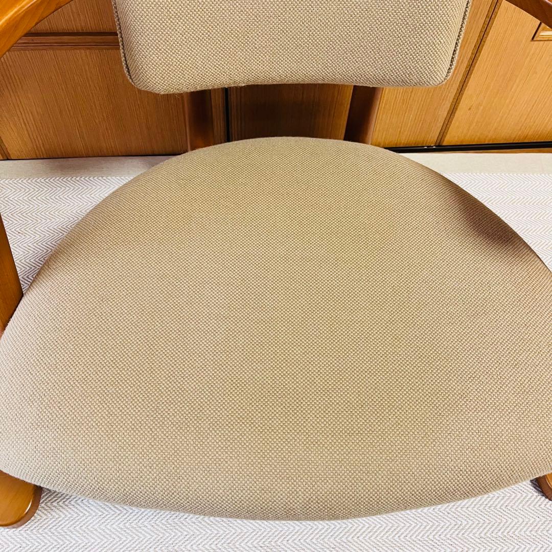 美品　無限工房 かに座 立ち上がりやすい椅子 補助 ローチェア 低座椅子