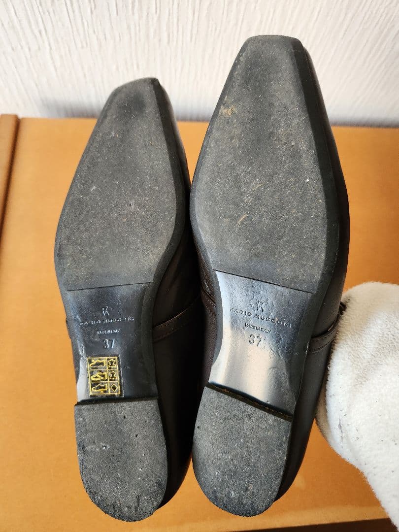 FABIO RUSCONI フラットシューズ 37 ダークブラウン