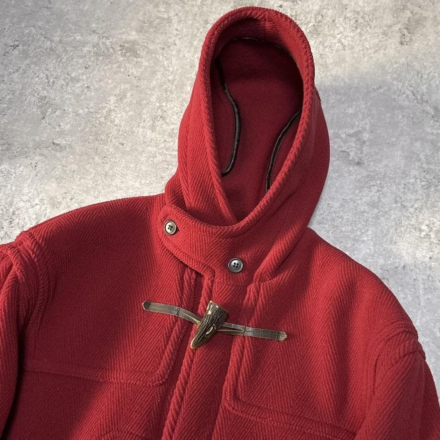 希少 グローバーオール ムーアブルック キングストン ダッフルコート 36 赤