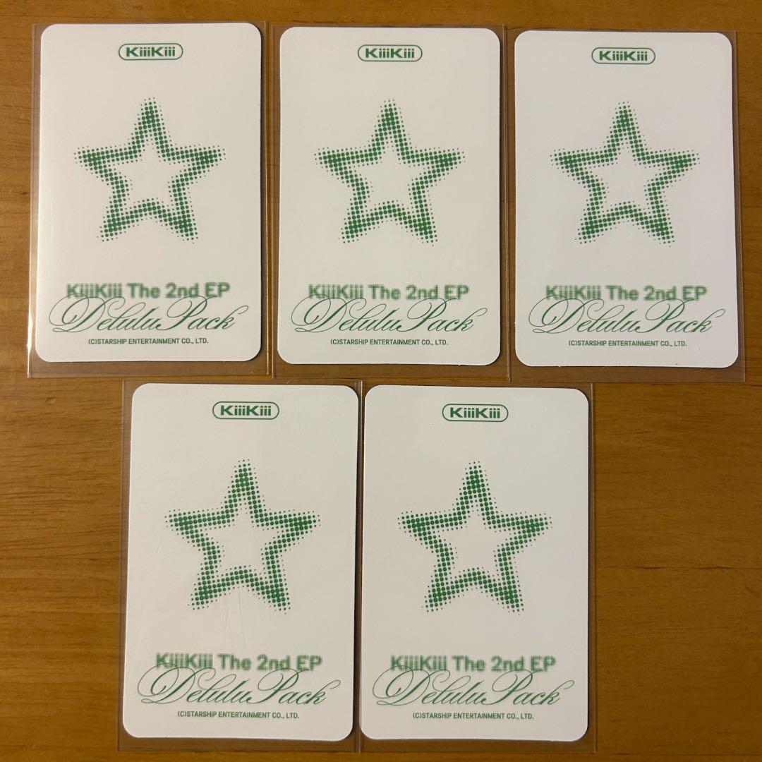 kakao特典 KiiiKiii DeluluPack フォトカード ５枚セット