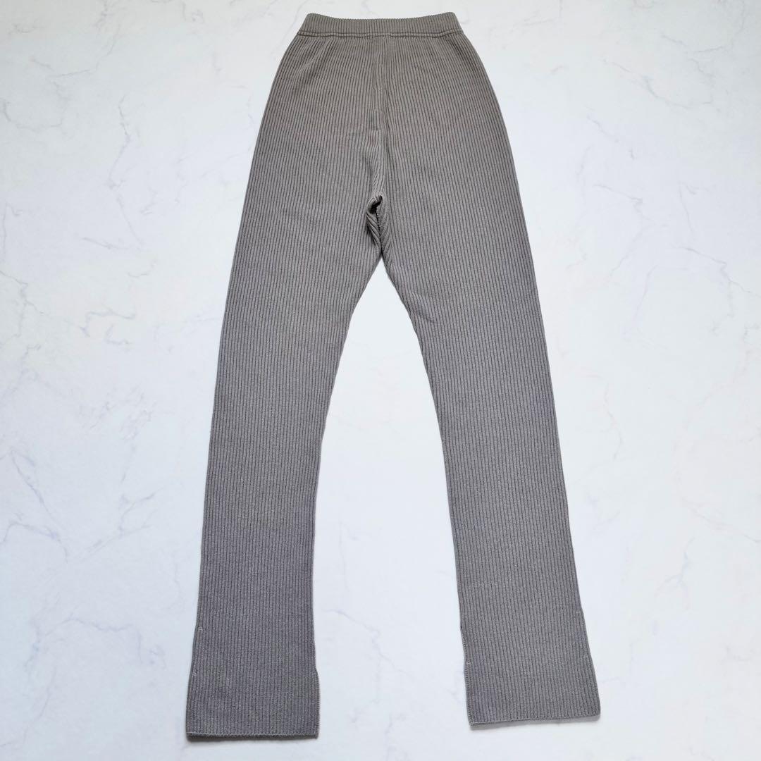 ドゥーズィエムクラス ALMARIB レギンス カシミヤ混リブニットパンツ 秋冬