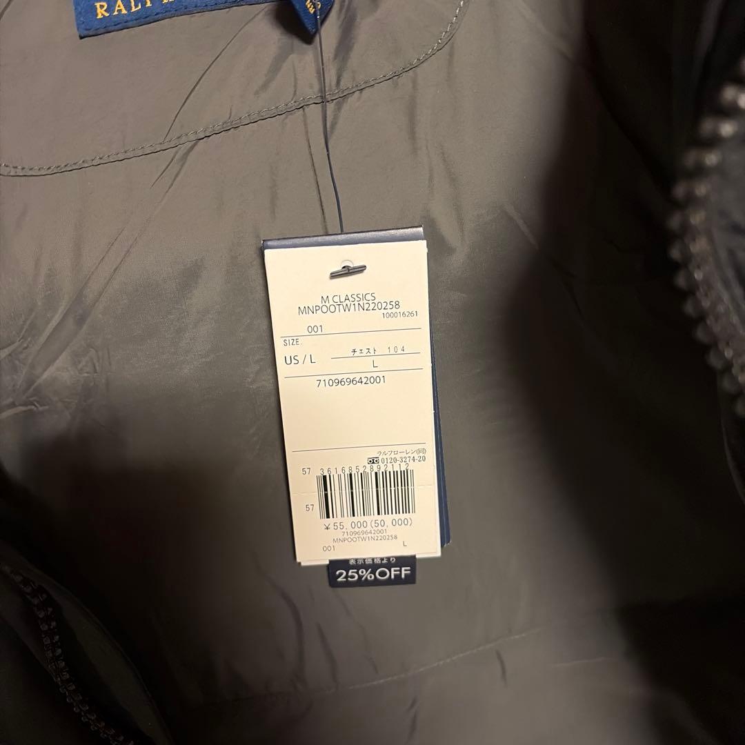 Polo Ralph Lauren ブラック ダウンベスト US L
