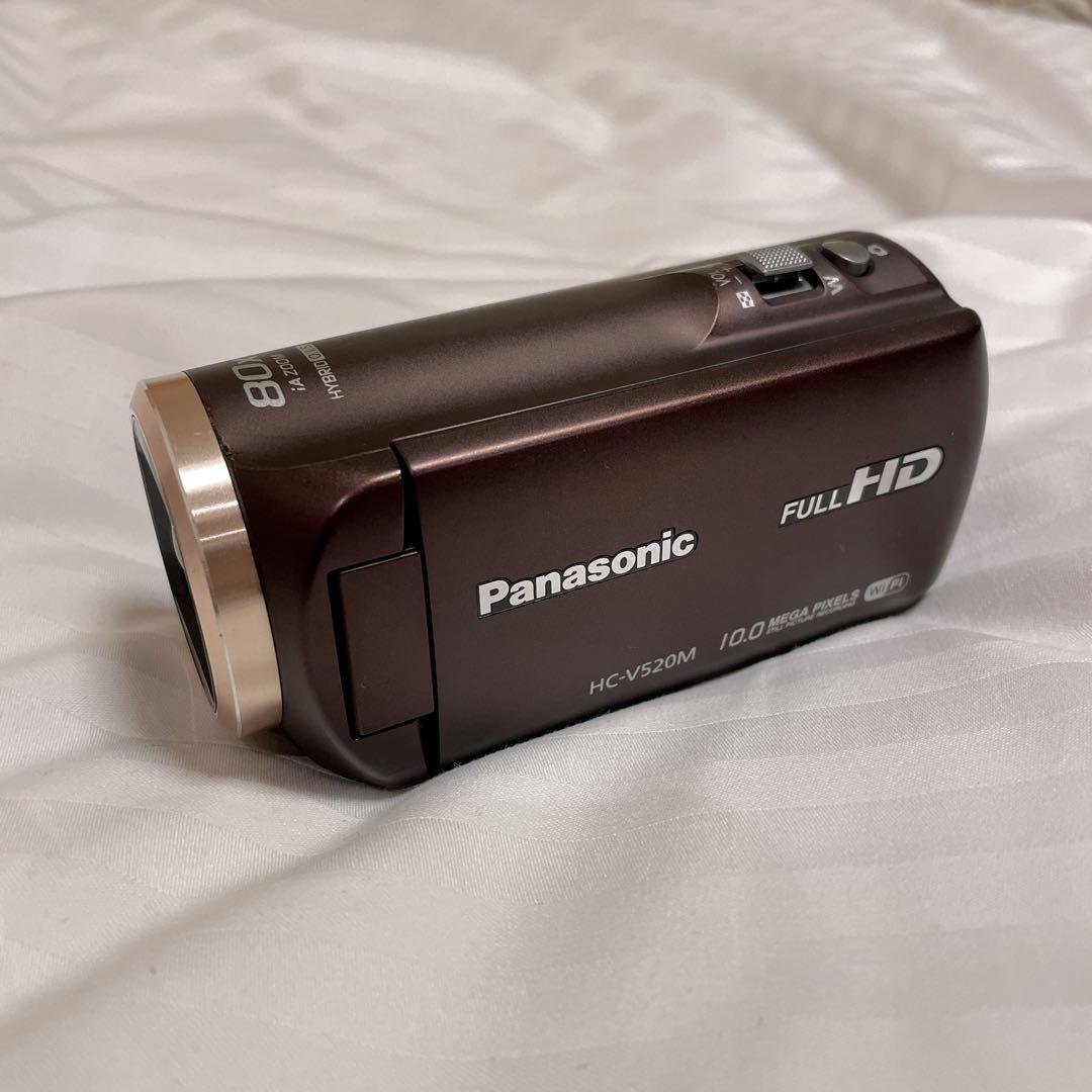 Panasonic HC-V520M-T 極美品✨ビデオカメラ　バッテリー2個