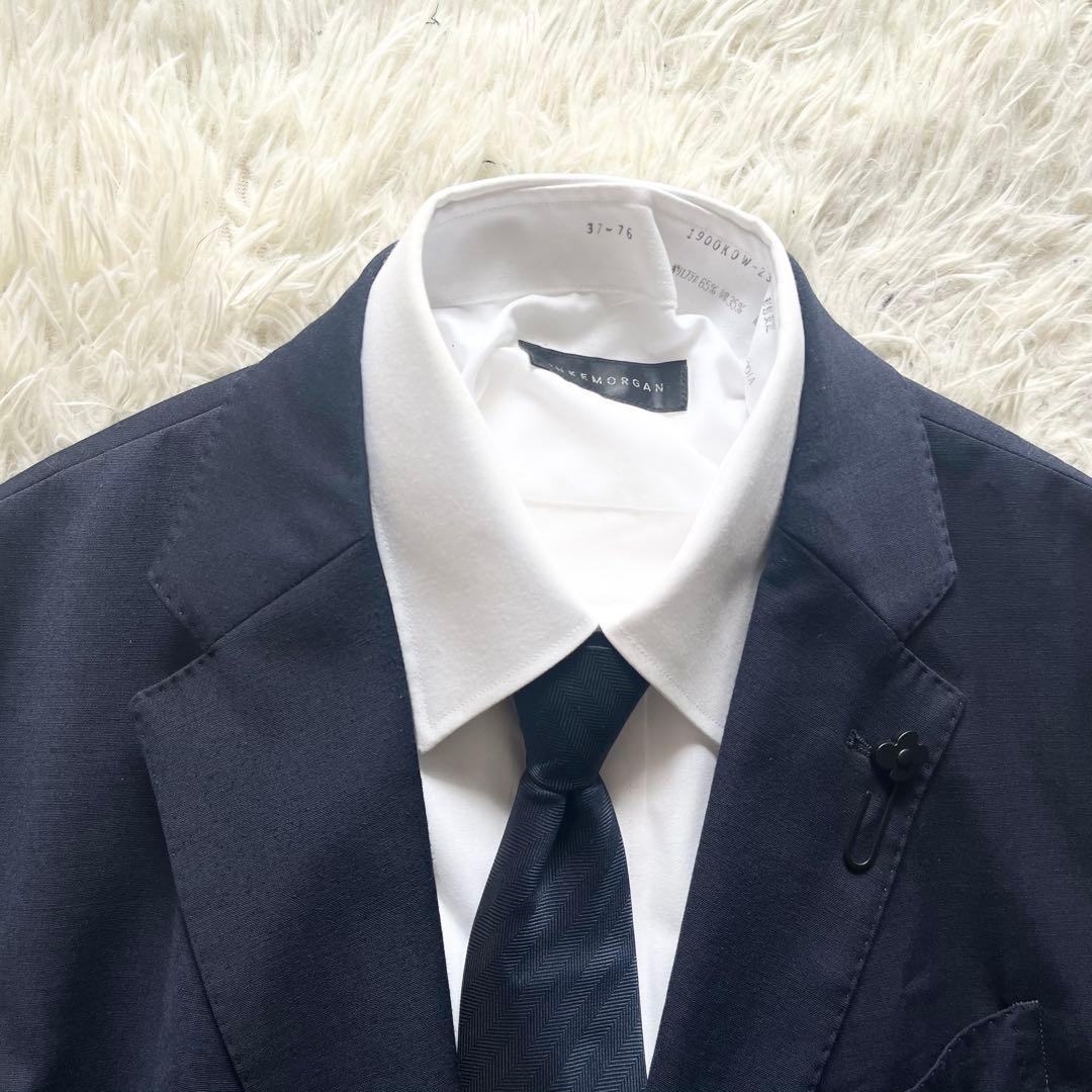 <24年モデル>LARDINI easy wear 最新ロゴ ネイビースーツ52