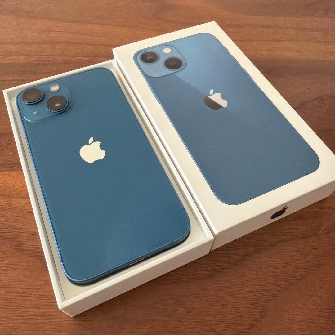 【きつね】Apple iPhone 13mini ブルー 128GB 本体