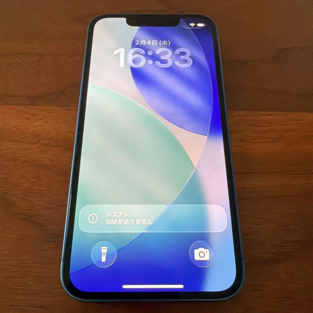 【きつね】Apple iPhone 13mini ブルー 128GB 本体