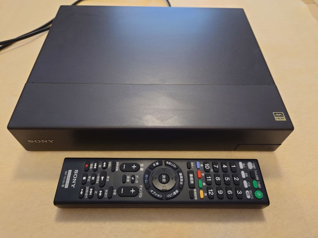 【ほぼ未使用】SONY DST-SHV1 4Kチューナー リモコン・ケーブル付