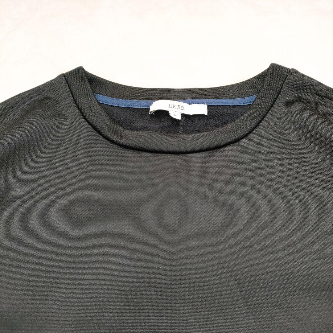 UN3D.　スウェットレガードワンピース　36　ブラック　0751