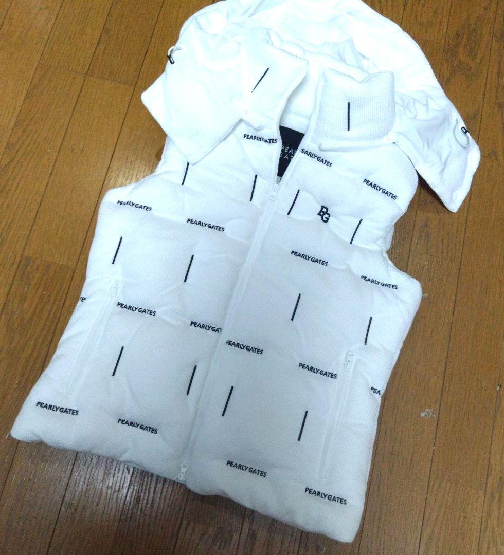 PEARLY GATES フード付き中綿 ダウンベスト レディース