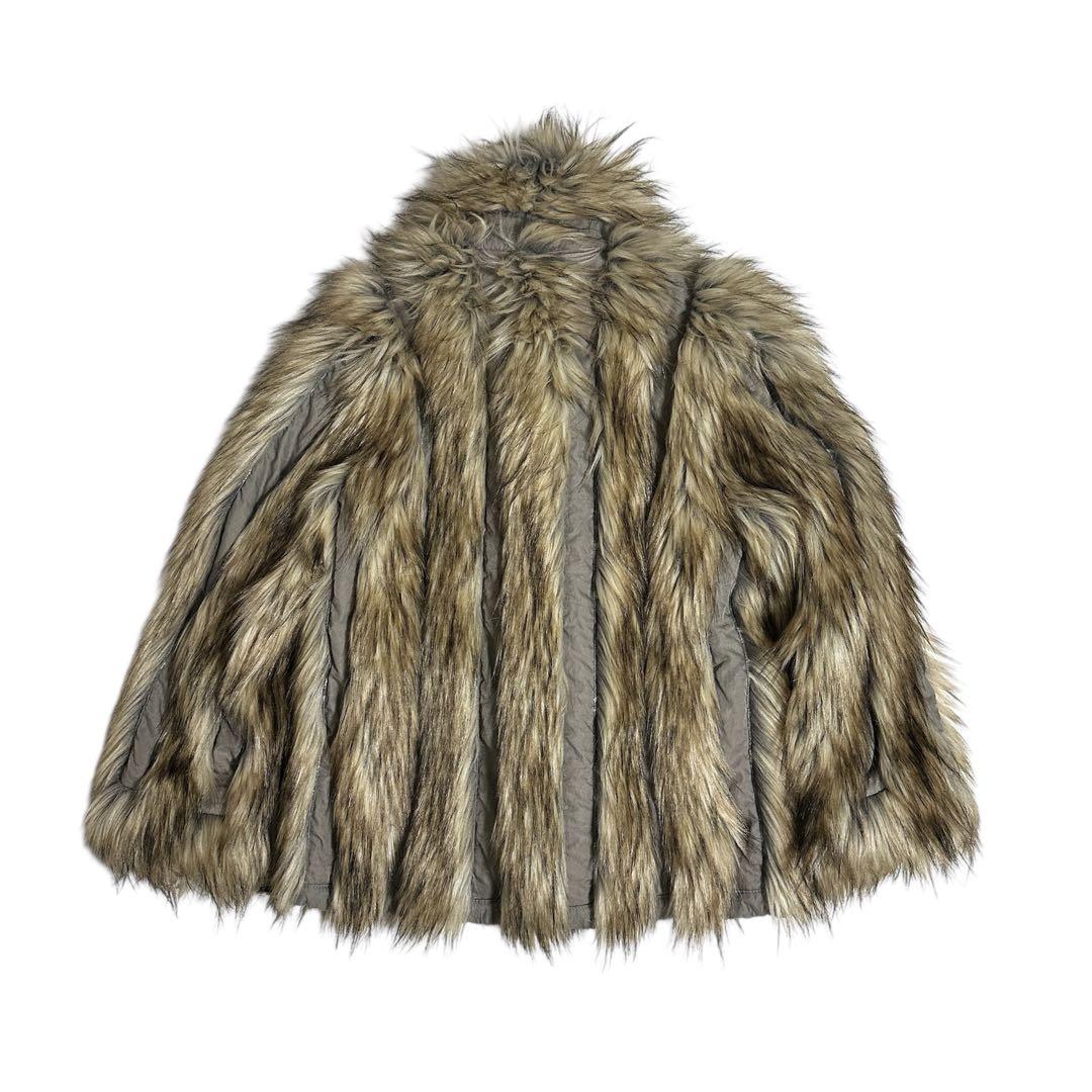 PERVERZE Double Face Nylon Fur Coat ファー