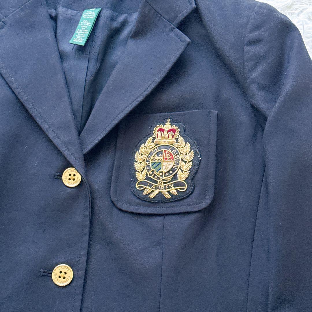 ラルフローレン 金ボタン エンブレム ジャケット 紺ブレ Mサイズ相当