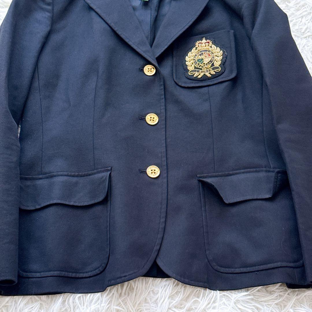 ラルフローレン 金ボタン エンブレム ジャケット 紺ブレ Mサイズ相当