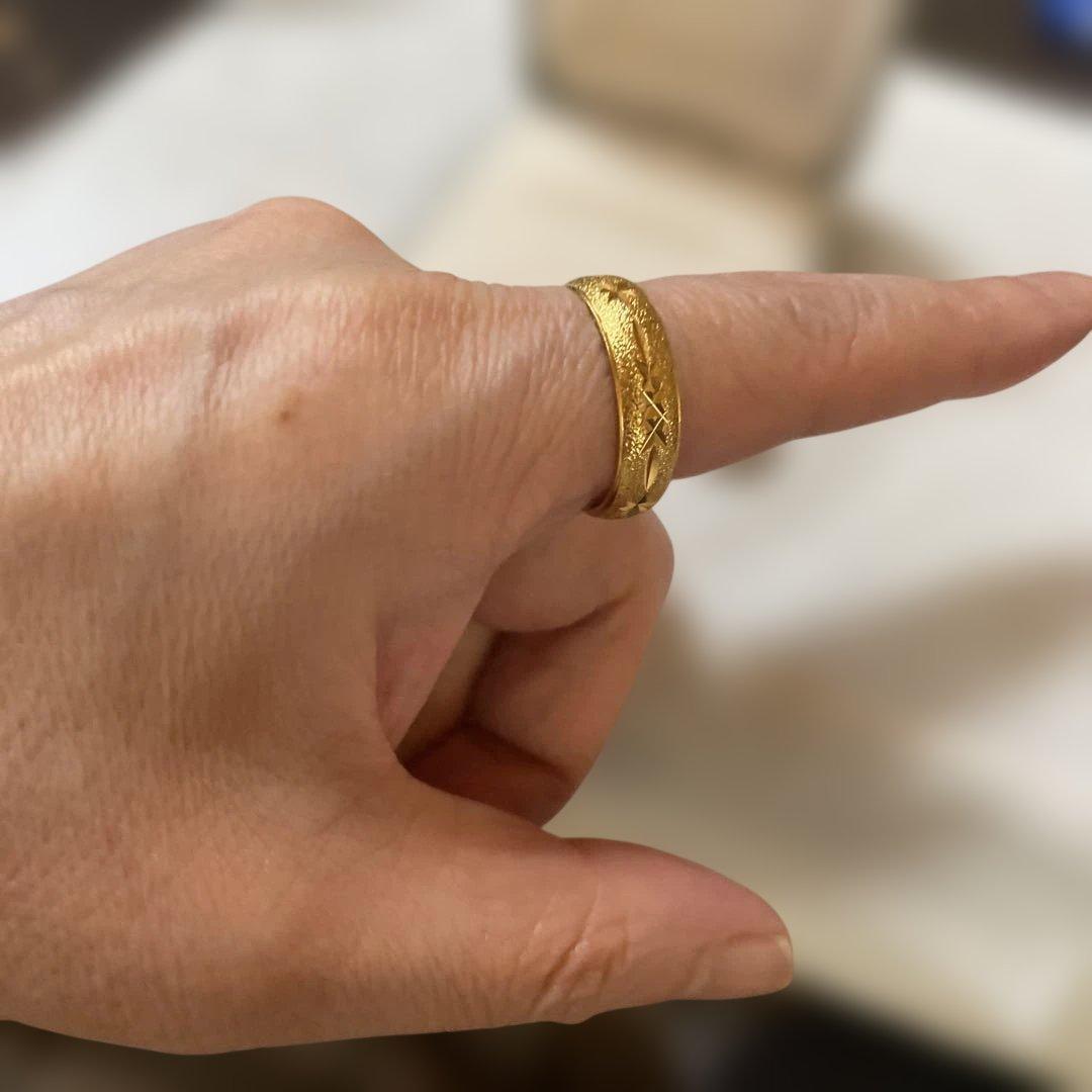 遺品整理　指輪　ゴールド系　刻印あり　値下げ　お値引き不可