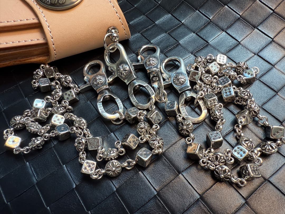 【Dice × Flower ウォレットチェーン】 重厚で存在感QBSZSZ01