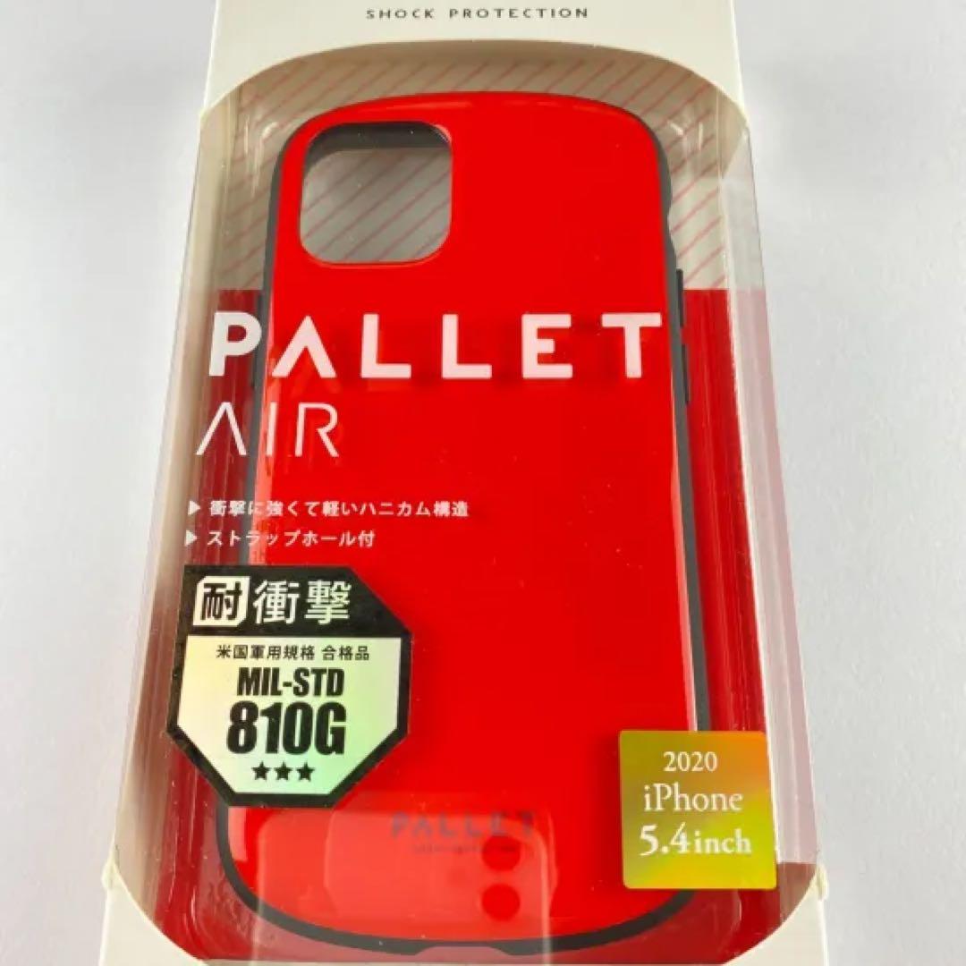 iPhone 12 mini ハイブリッド ケース PET×TPU レッド ①