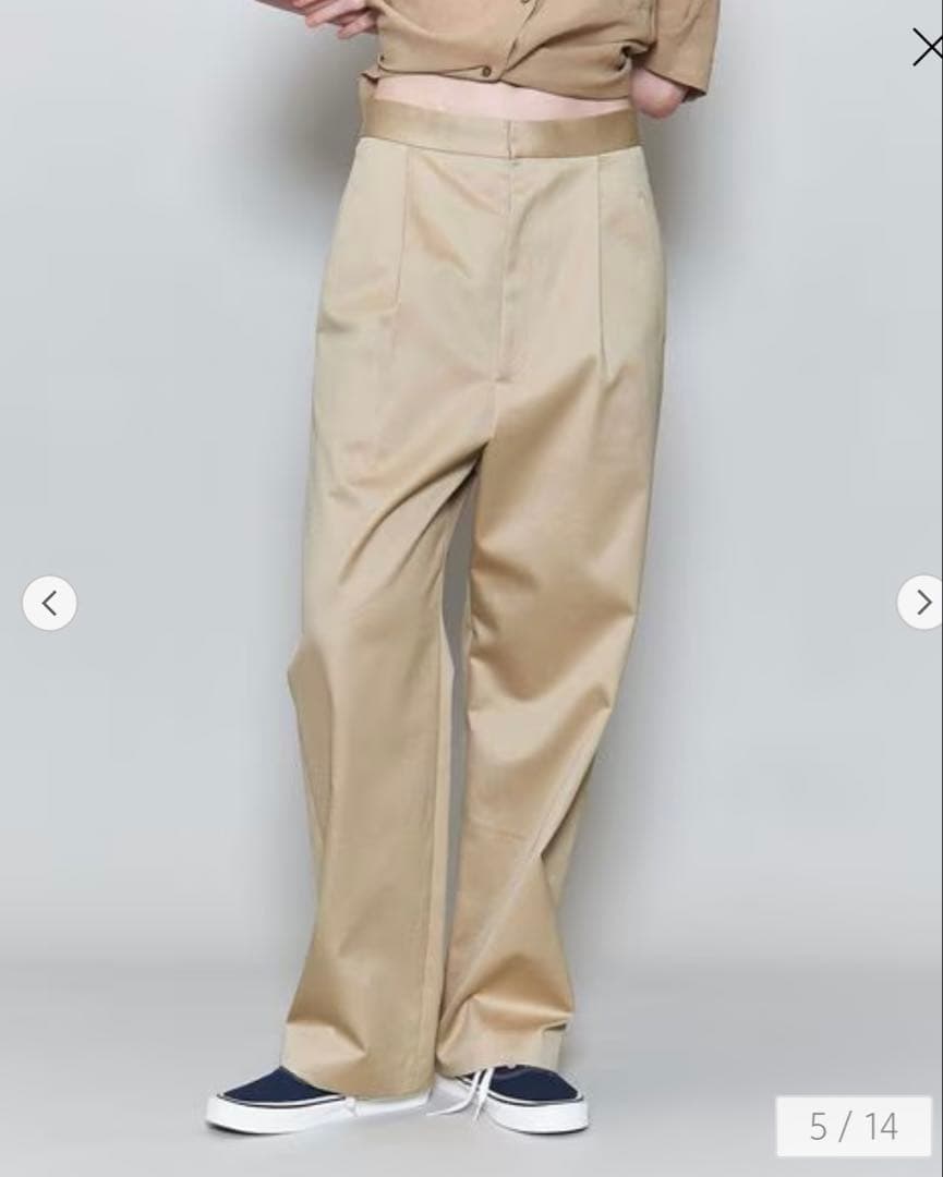 roku 6 コットンチノパンツ　ロク