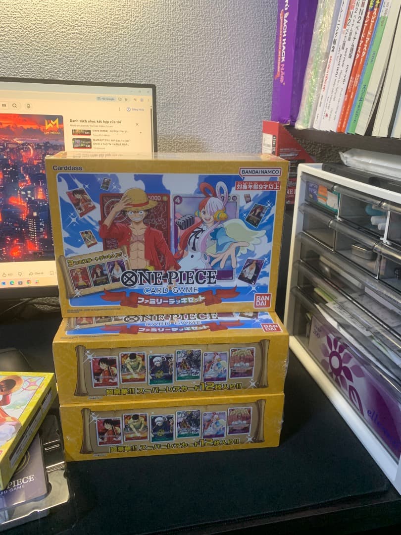 新品 シュリンク付き ONE PIECE CARD GAME ファミリーセット