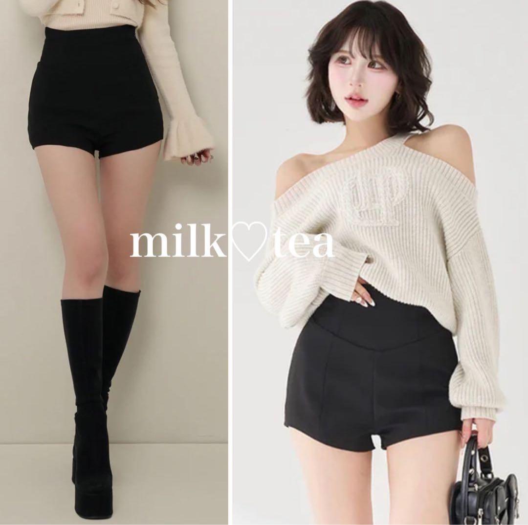 新品タグ付 美シルエットショートパンツ ブラック フリー ダーリッチ