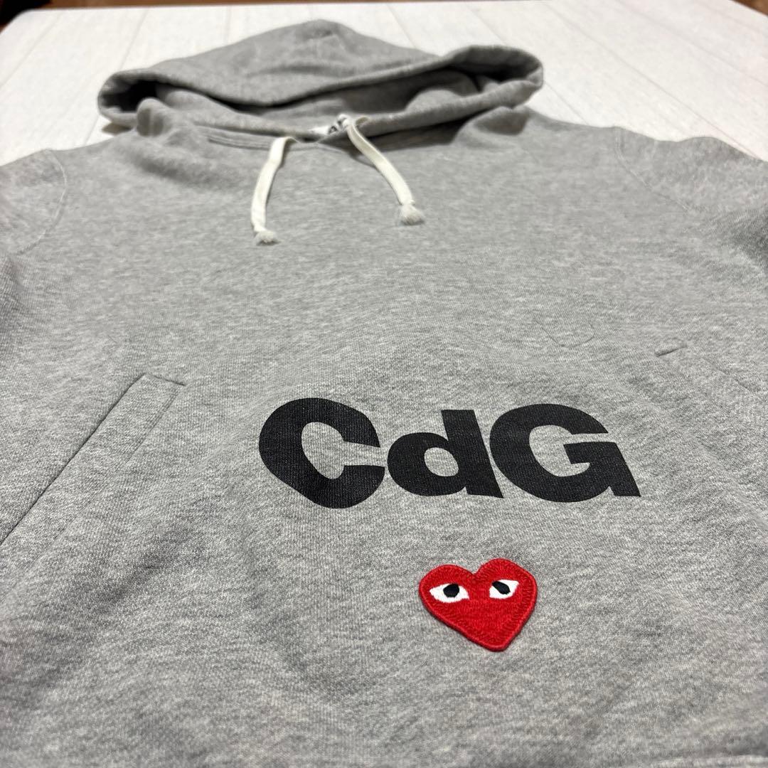 ク*ル様 【美品】コムデギャルソン 長袖 パーカー グレー サイズS ポケット