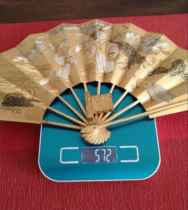 純金純銀鍍金扇子