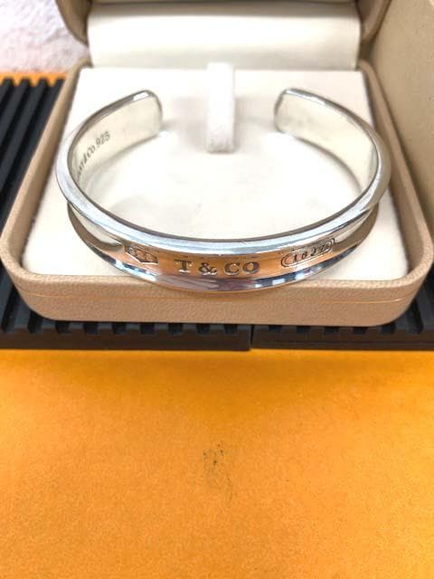 専用本日限定ティファニー☆シルバーバングル☆ナローバングルSILVER☆磨き済
