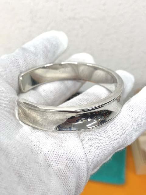 専用本日限定ティファニー☆シルバーバングル☆ナローバングルSILVER☆磨き済