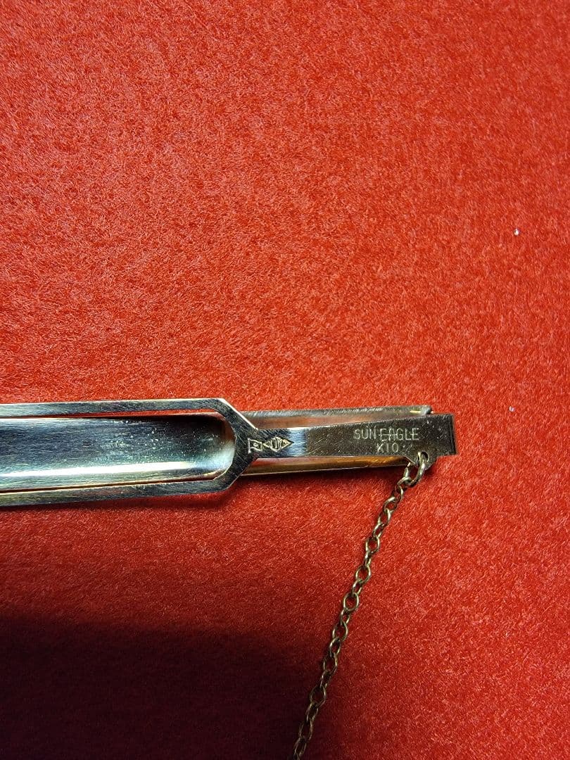 ※かざか※K10 ネクタイピン2点セット