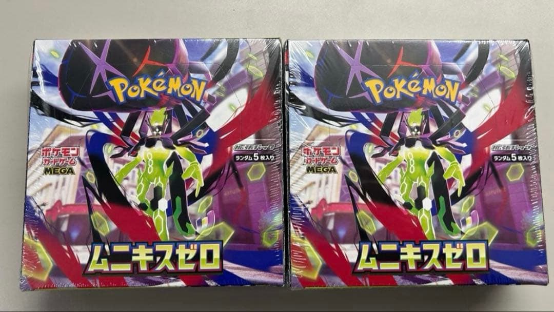 シュリンク付き 新品未開封　ポケモンカードゲーム ムニキスゼロ2BOX