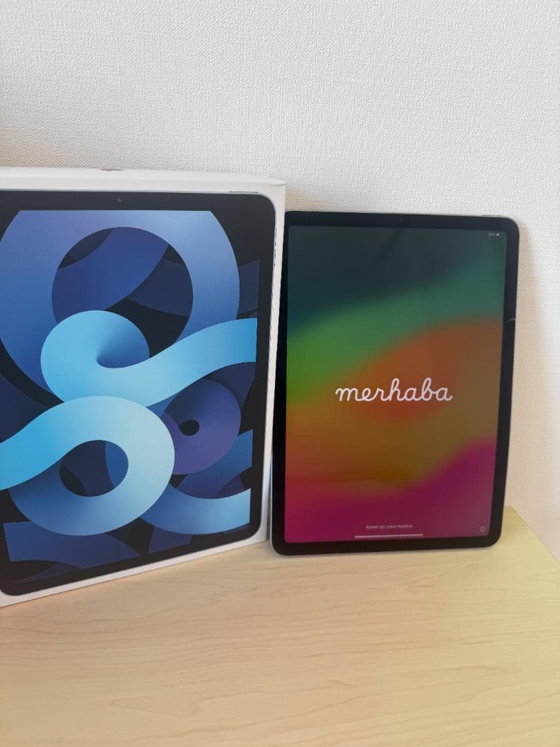 [傷/ヒビ有]iPadAir第4世代64GB/純正キーボード&Pencilセット