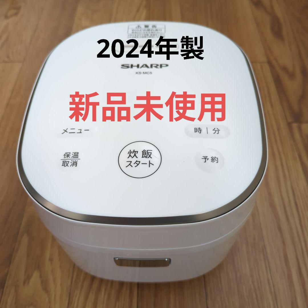 SHARP 炊飯器 ホワイト３合炊き