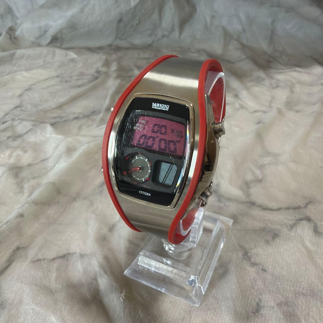 激レア　CITIZEN インディペンデント　c-351 レッド デジアナ