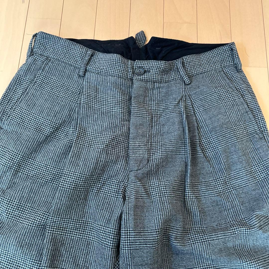 チェック柄 スラックス