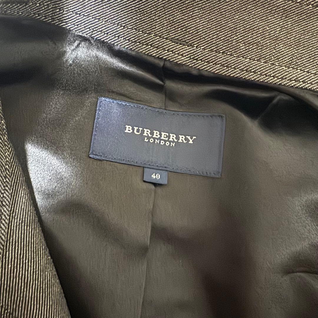 BURBERRY ブラック デニム ジャケット サイズ40